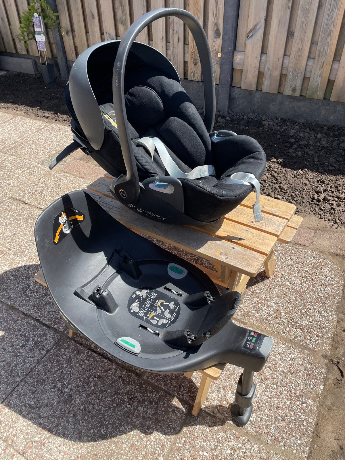 Cybex i-Size autostoel met Isofix base Z, Autogordel of Isofix, Gebruikt, Zijbescherming, 0 t/m 13 kg