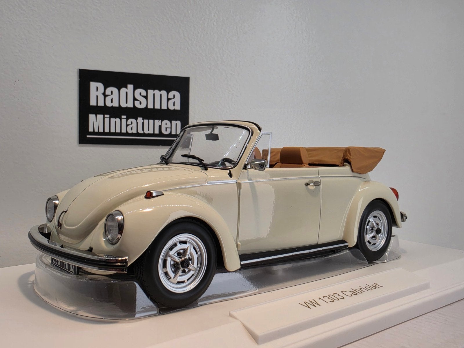Volkswagen Kever 1303 Cabriolet - Wit - 1:18 Norev, Auto, Nieuw, Norev, Ophalen of Verzenden
