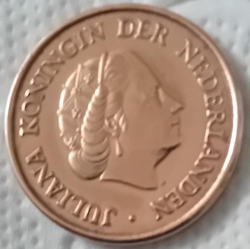 Stuiver juliana 1955, Ophalen of Verzenden, Koningin Juliana, 5 cent, Losse munt