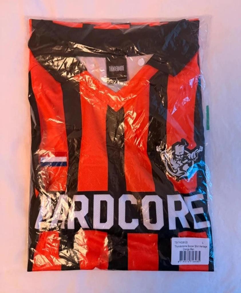 Thunderdome Heritage Voetbalshirt Oranje Maat L, Kleding | Heren, Sportkleding, Maat 52/54 (L), Verzenden, Thunderdome, Nieuw