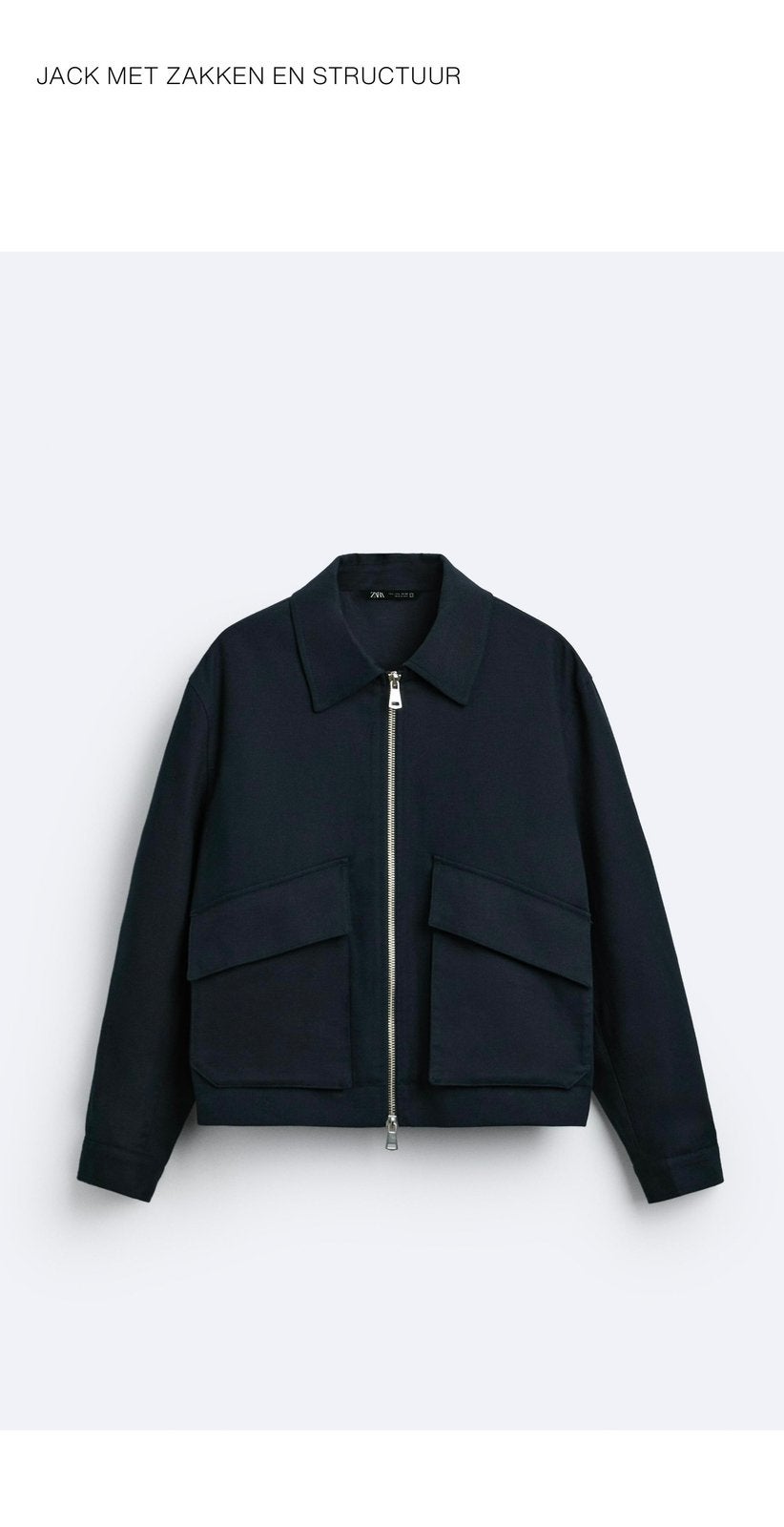 Zara jacket, Kleding | Heren, Jassen | Zomer, Ophalen of Verzenden, Zo goed als nieuw, Zwart