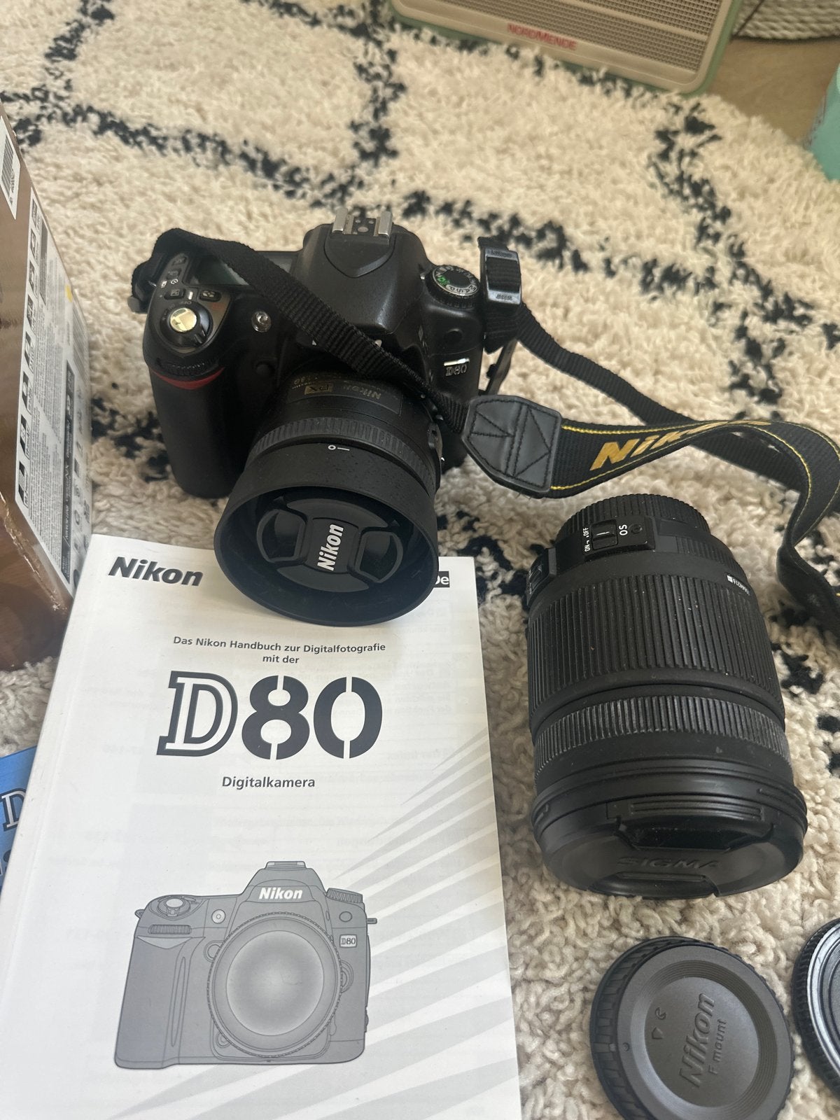 Nikon D80 spiegelreflexcamera met 2 lenzen - Zeer goede staa, Ophalen of Verzenden, Zo goed als nieuw, Spiegelreflex, Nikon