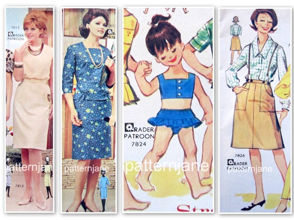 3 x madeleine vintage mode maken/ jaren 60 - 1963 1965 1967, Overige merken, Verzenden, Vrouw, Overige typen
