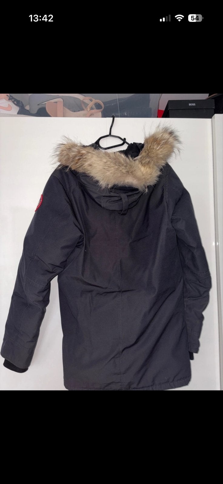 Canada Goose jas, marineblauw, maat XS, Ophalen, Gedragen, Maat 46 (S) of kleiner, Blauw