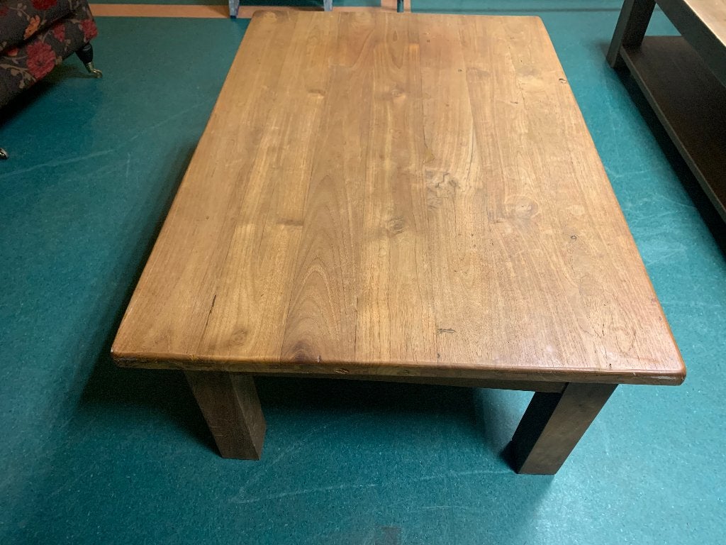Blank Eiken Salontafel, Huis en Inrichting, Ophalen, Gebruikt, 100 tot 150 cm, Eikenhout