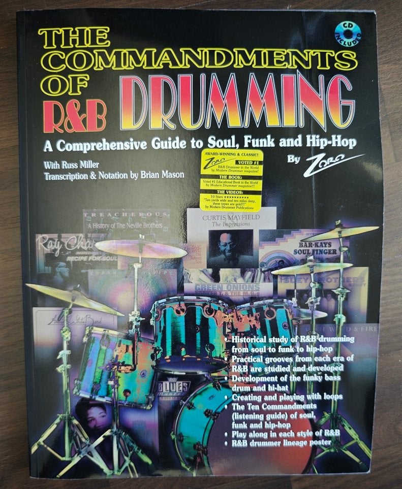 Drum oefenboeken R&B Drummer (Zoro) en Real Time Drums 1 & 2, Ophalen of Verzenden, Gebruikt, Overige merken