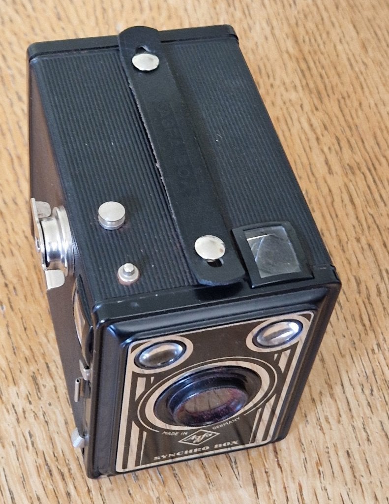 Agfa Synchro Box camera, Ophalen of Verzenden, Gebruikt, Compact, Overige Merken