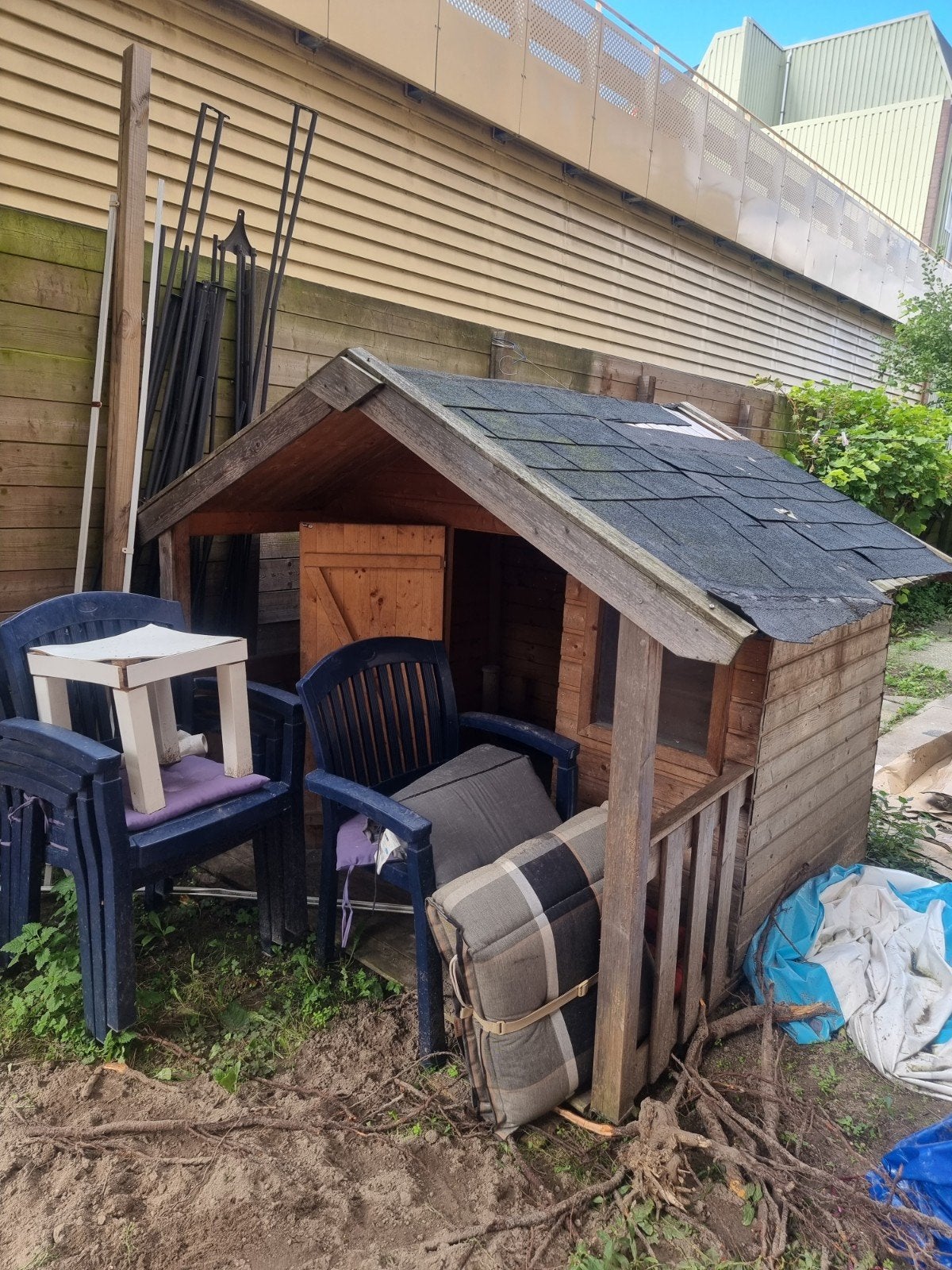 Houten speelhuisje voor kinderen - Gebruikt, Gebruikt, Tuinhuis, Minder dan 200 cm, 1 raam