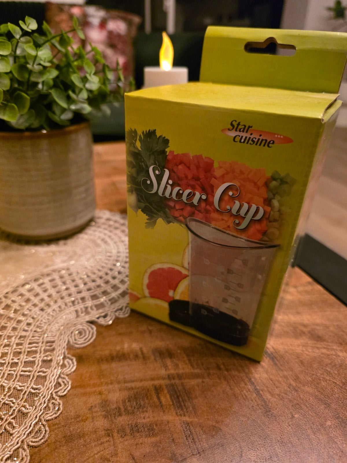 Star Cuisine Slicer Cup - Groente- en fruitsnijder, Overige typen, Kunststof, Nieuw, Ophalen of Verzenden