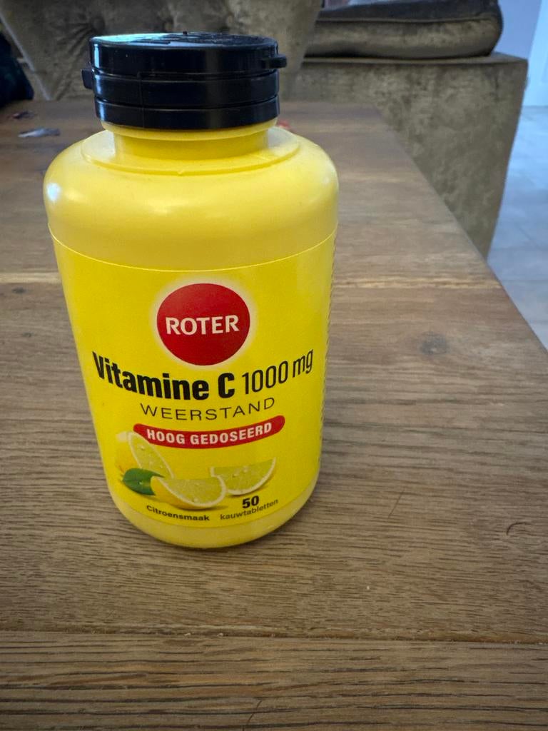 Roter Vitamine C 1000 mg Kauwtabletten - Citroensmaak, Ophalen of Verzenden, Nieuw, Overige typen