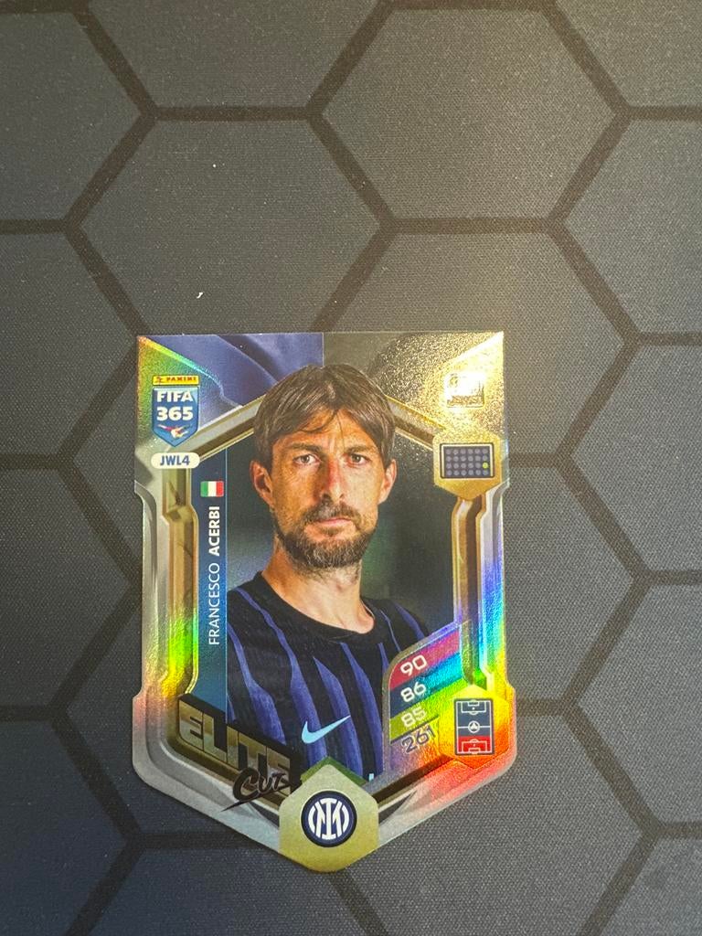 FIFA 365 Elite Cut Francesco Acerbi Panini Adrenalyn XL, Ophalen, Zo goed als nieuw, Losse kaart, Foil