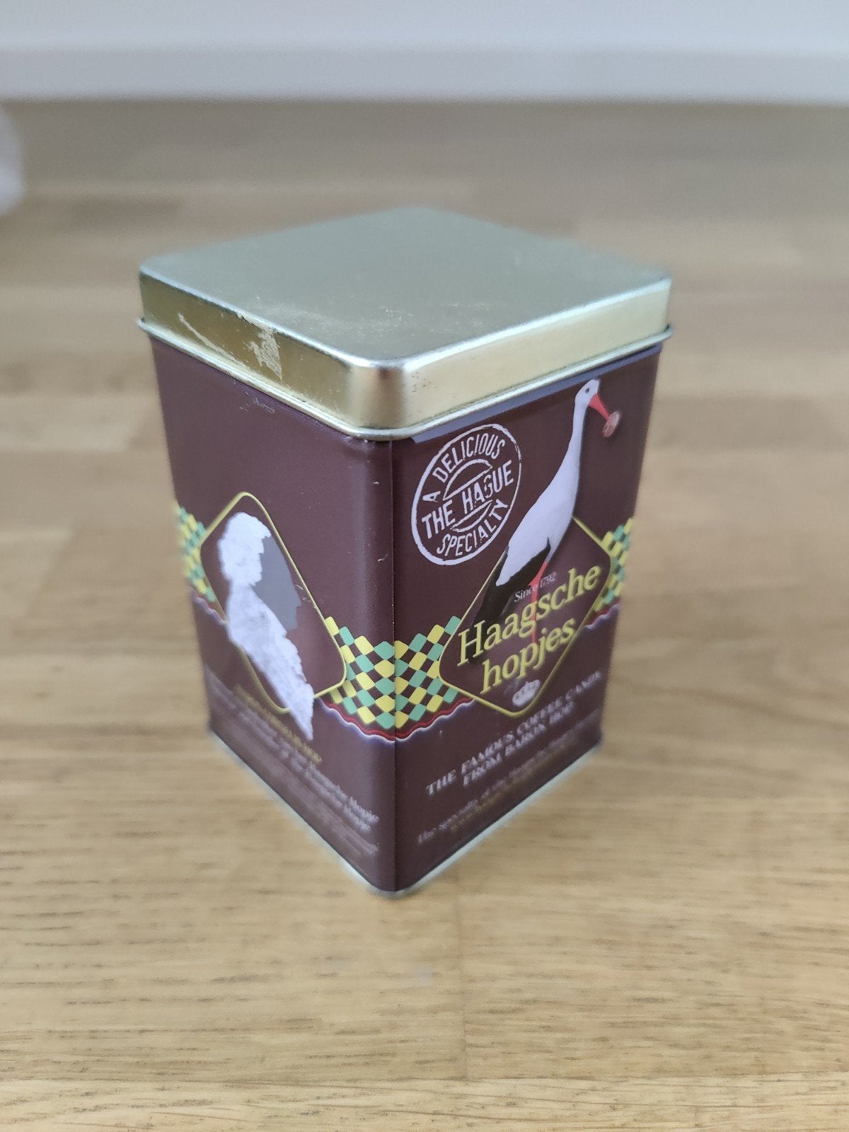 Haagsche Hopjes blikje - Leeg, Verzamelen, Blikken, Ophalen of Verzenden, Gebruikt, Overige, Overige merken