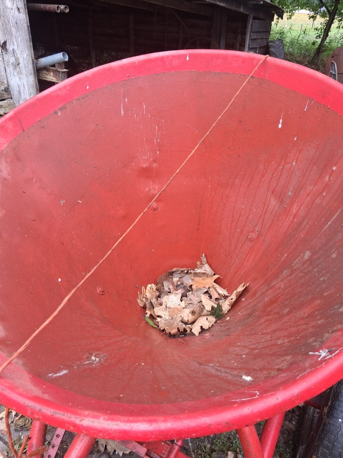 Gebruikte kunstmeststrooier / zaaimachine, Tuin en Terras, Ophalen, Gebruikt