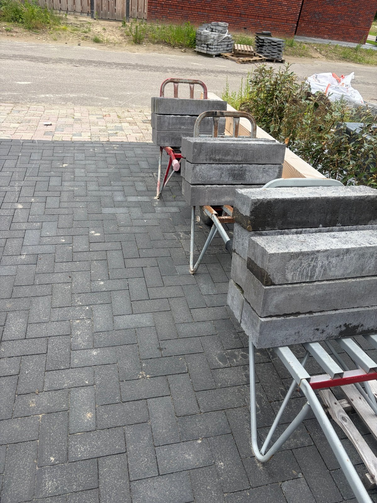 splitblok basalto 60x12x15 cm, Tuin en Terras, Ophalen, Overige materialen, Gebruikt, Overige typen