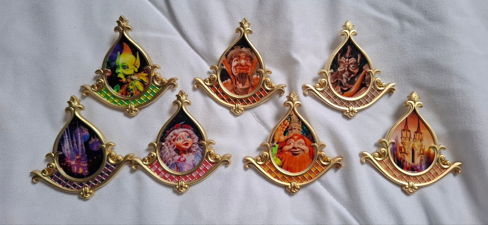 Efteling Droomvlucht Pins – Complete set van 7, Verzamelen, Ophalen of Verzenden, Nieuw, Button of Speldje