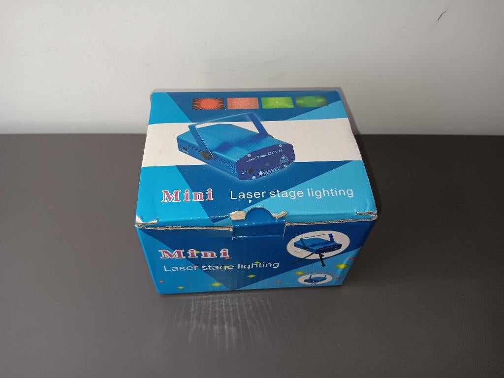 Mini laser projector rood groen met muziekstand, Ophalen of Verzenden, Gebruikt, Laser