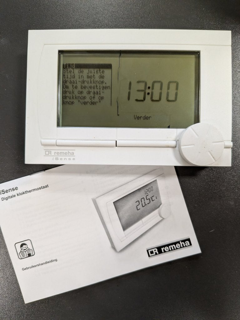 Remeha Isense Digitale klokthermostaat, Doe-het-zelf en Verbouw, Ophalen of Verzenden, Slimme thermostaat, Gebruikt