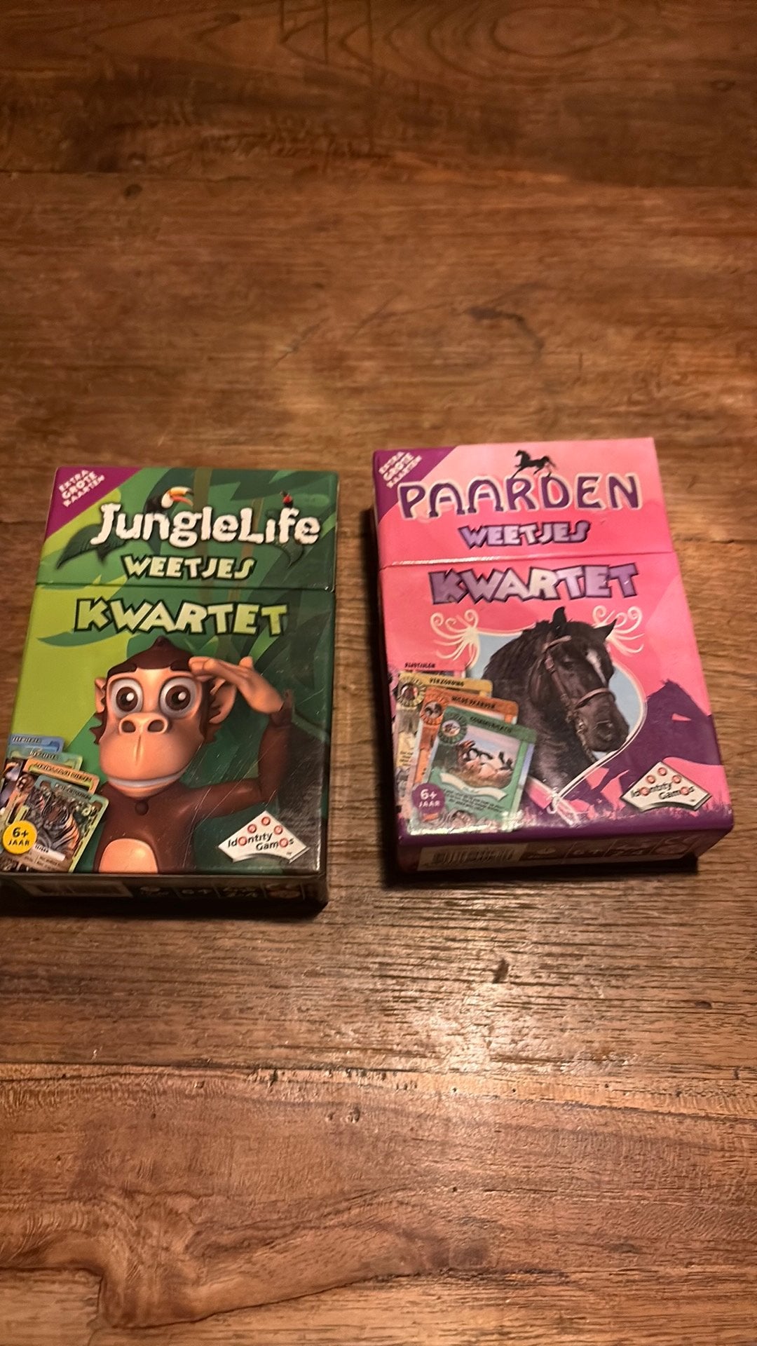 2 leuke kwartetspellen, Ophalen, Zo goed als nieuw, Speelkaart(en)