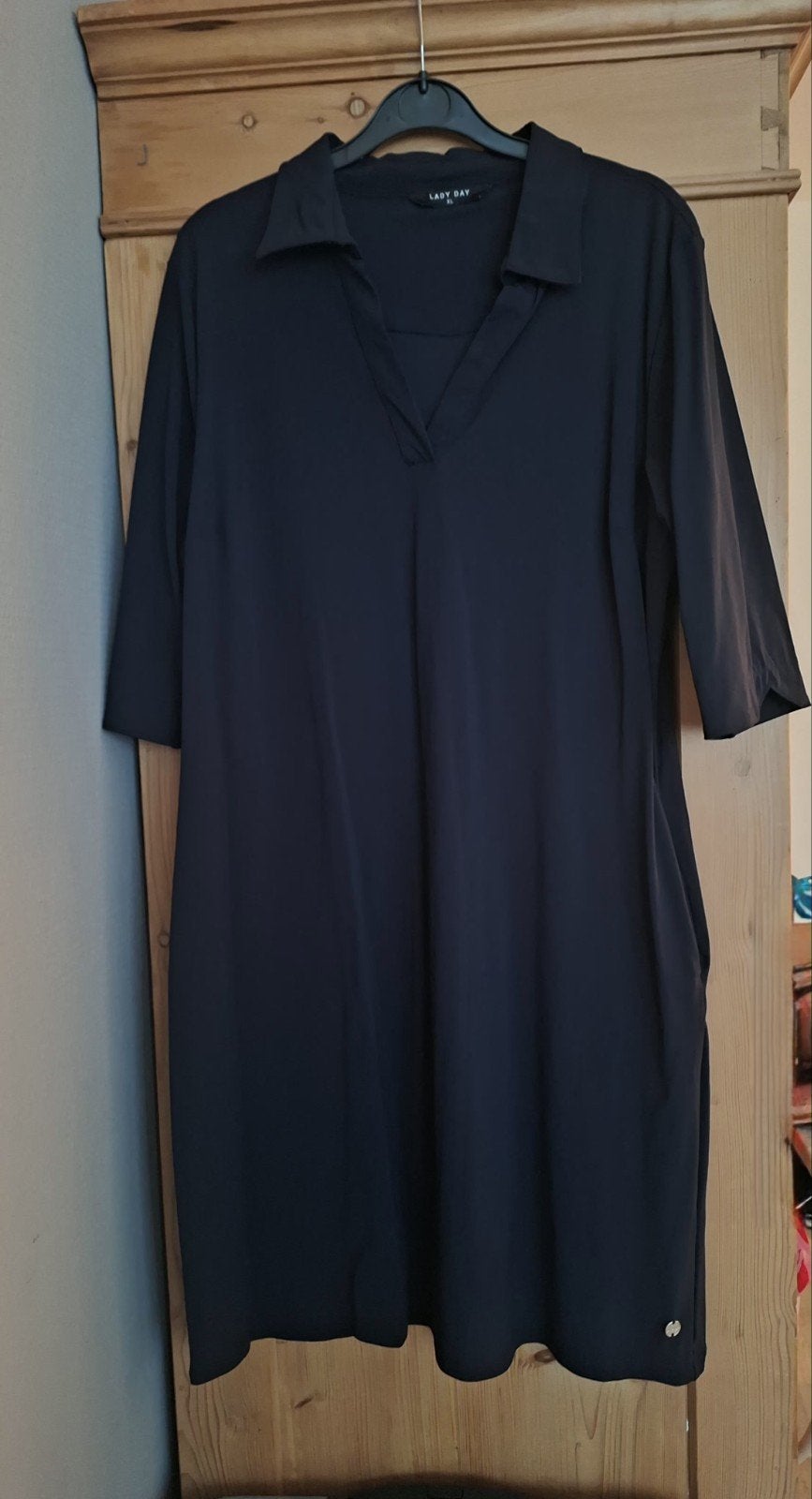 Donkerblauwe jurk Lady Day - Maat XL, Kleding | Dames, Lady Day, Maat 46/48 (XL) of groter, Zo goed als nieuw, Verzenden