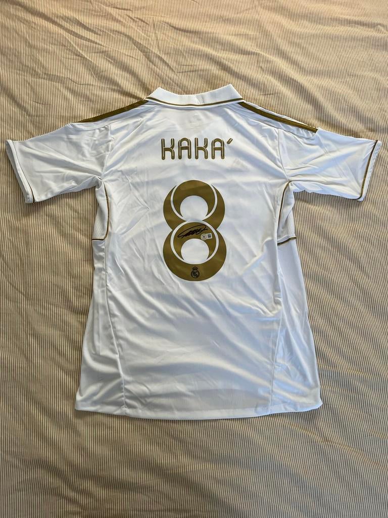 Gesigneerd Real Madrid Kaka shirt - Maat M met Beckett COA, Verzamelen, Sportartikelen en Voetbal, Nieuw, Shirt, Buitenlandse clubs