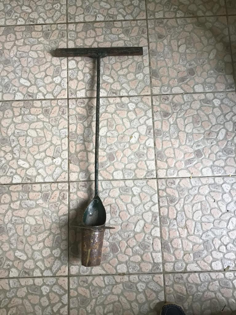Aardappel pootstok, Tuin en Terras, Hand-tuingereedschap, Ophalen, Gebruikt