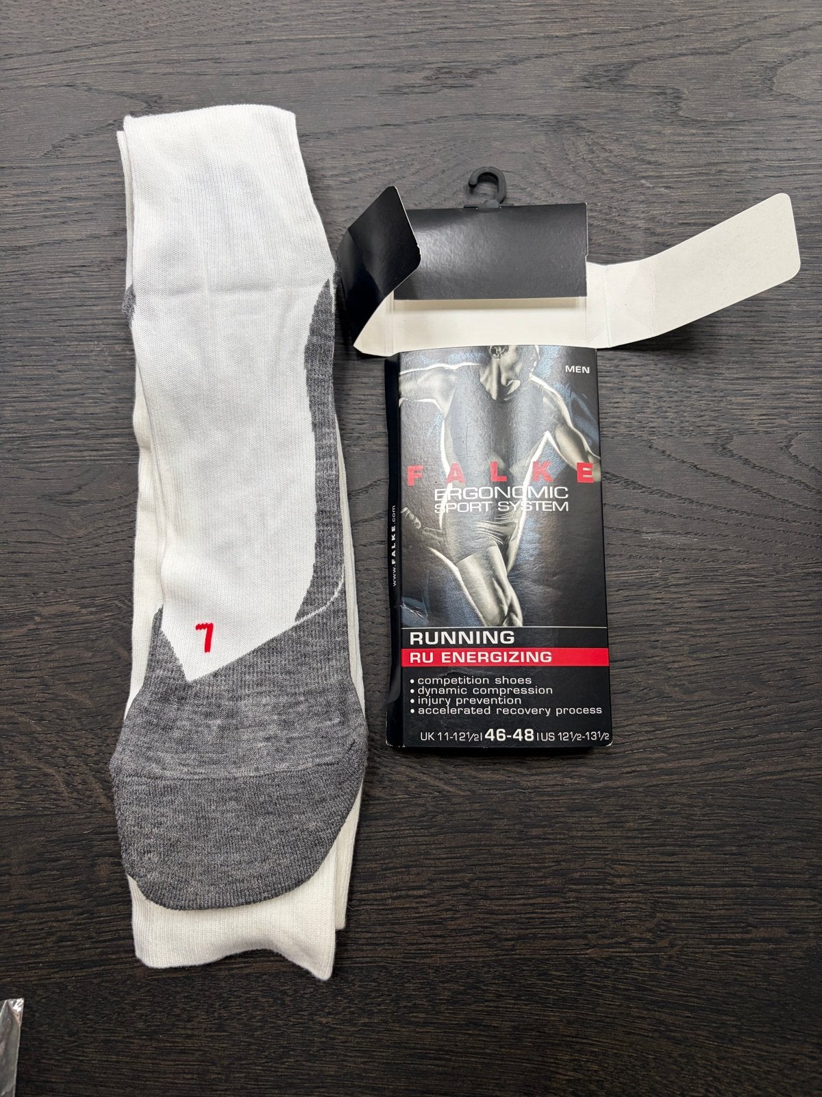 Falke Ergonomic Sport System hardloopsokken, Sokken en Kniesokken, Wit, Nieuw, Overige maten
