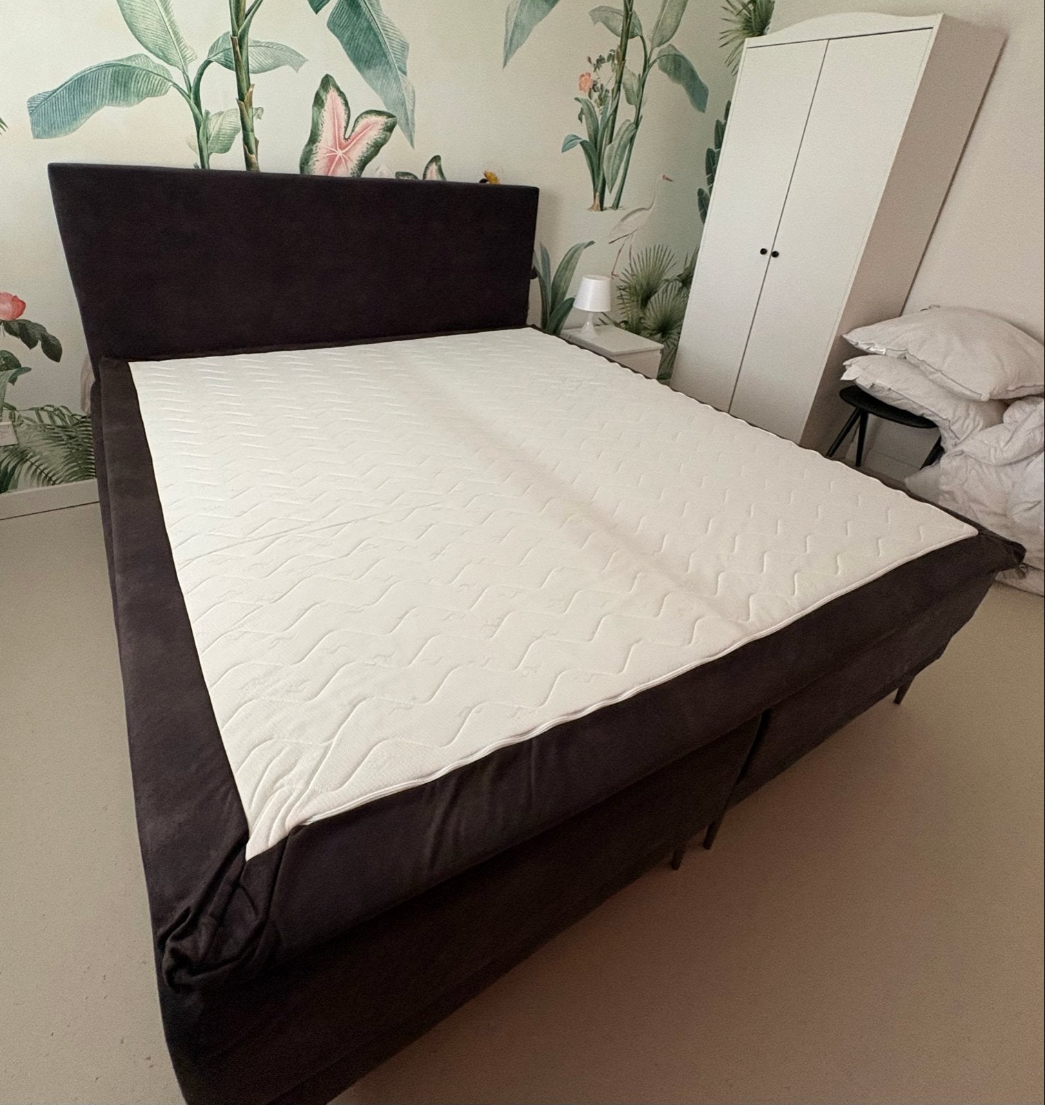Tweepersoons boxspring 180x200 cm, Ophalen, Gebruikt, Tweepersoons, 180 cm