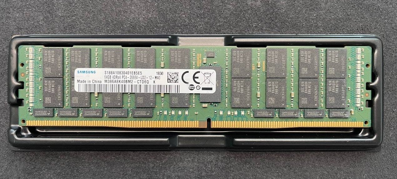 Samsung DDR4 LRDIMM 64GB 2666MT/s  - Server Ram - PC4, Computers en Software, RAM geheugen, Server, DDR4, Ophalen of Verzenden