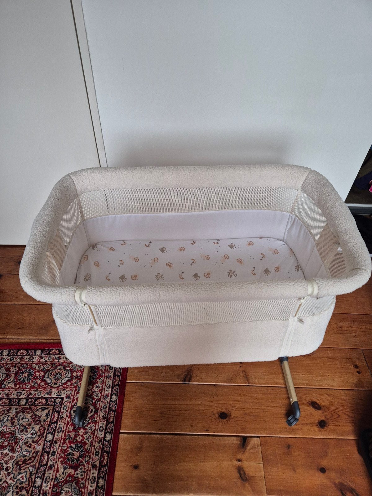 Co-sleeper / wiegje - prenatal - teddy stof, Kinderen en Baby's, Ophalen, Gebruikt, Wieg