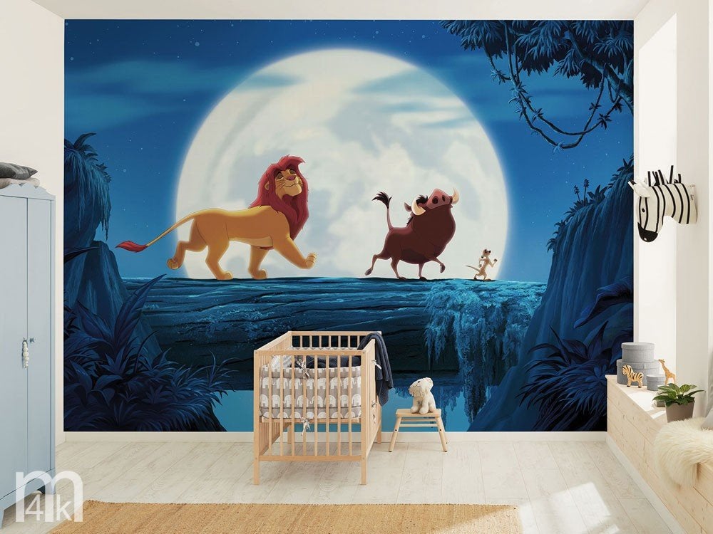 Lion King fotobehang - vliesbehang - Simba - Muurdeco4kids, Verzenden, Nieuw