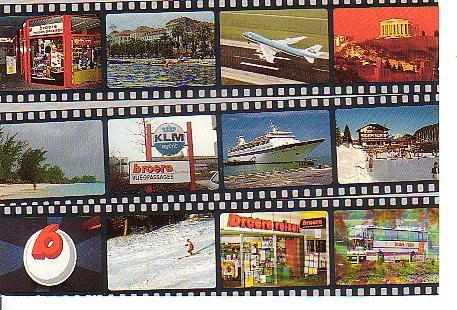 Ansichtkaart	Rotterdam	Broere Reizen	12-luik, Verzamelen, Verzenden, 1980 tot heden, Gelopen, Zuid-Holland