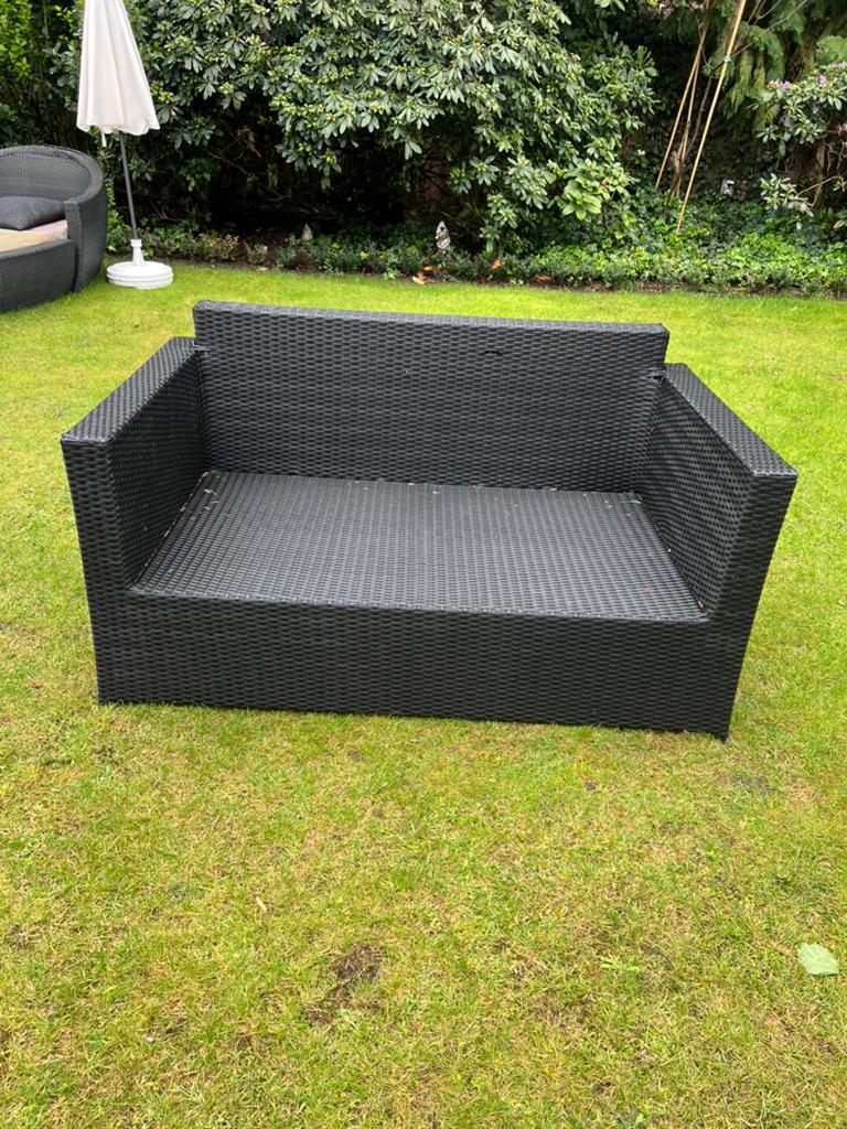 2 persoons Loungebank, Tuin en Terras, Tuinsets en Loungesets, Kunststof, Gebruikt, Loungeset, Bank