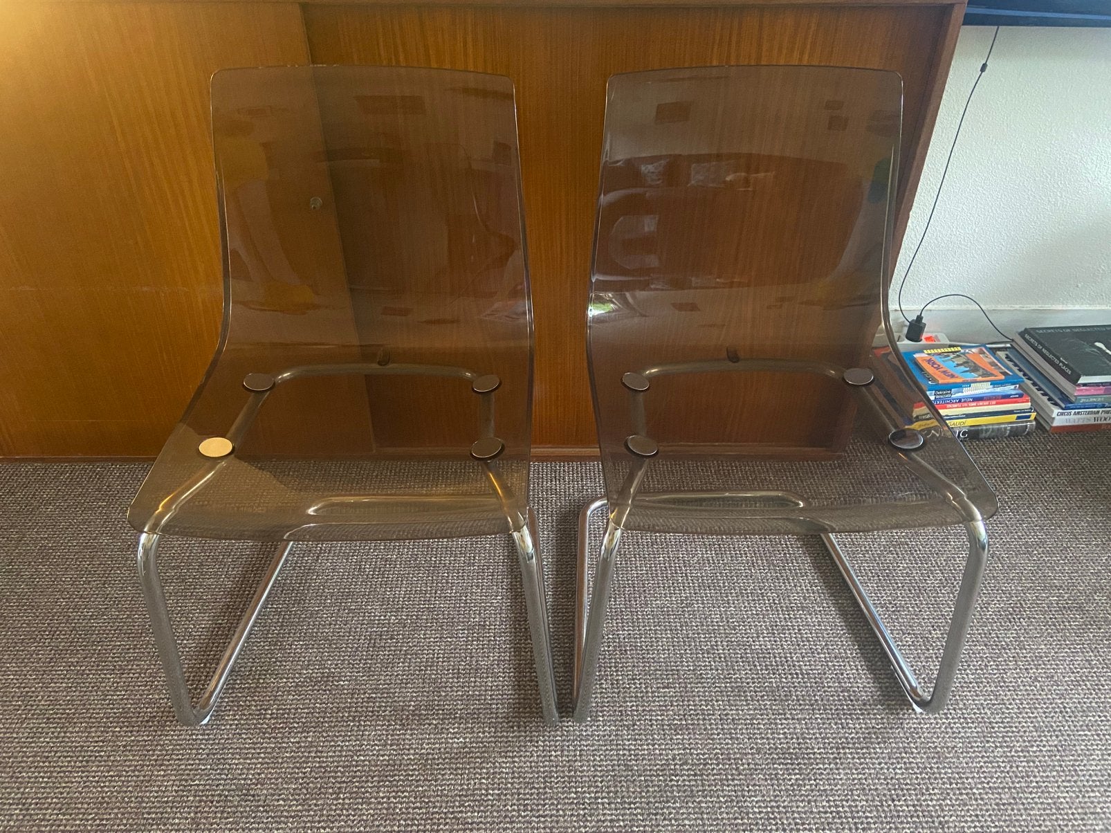 4 Ikea Tobias stoelen, Huis en Inrichting, Stoelen, Ophalen, Gebruikt, Wit, Vier