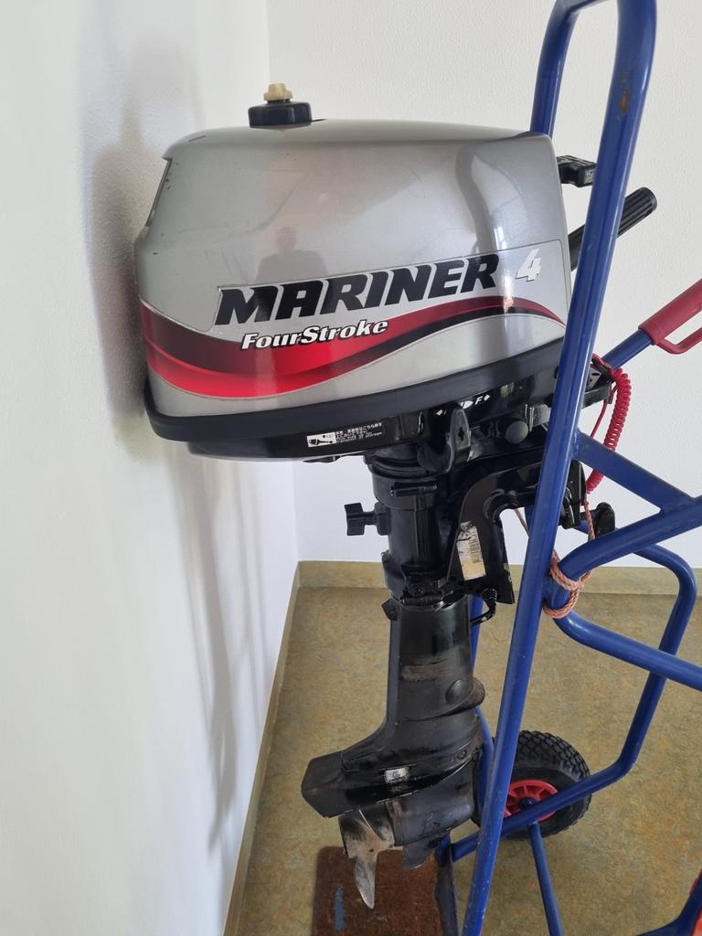 Mariner 4pk 4takt Buitenboordmotor kortstaart, Ophalen, Gebruikt, Motor en Techniek