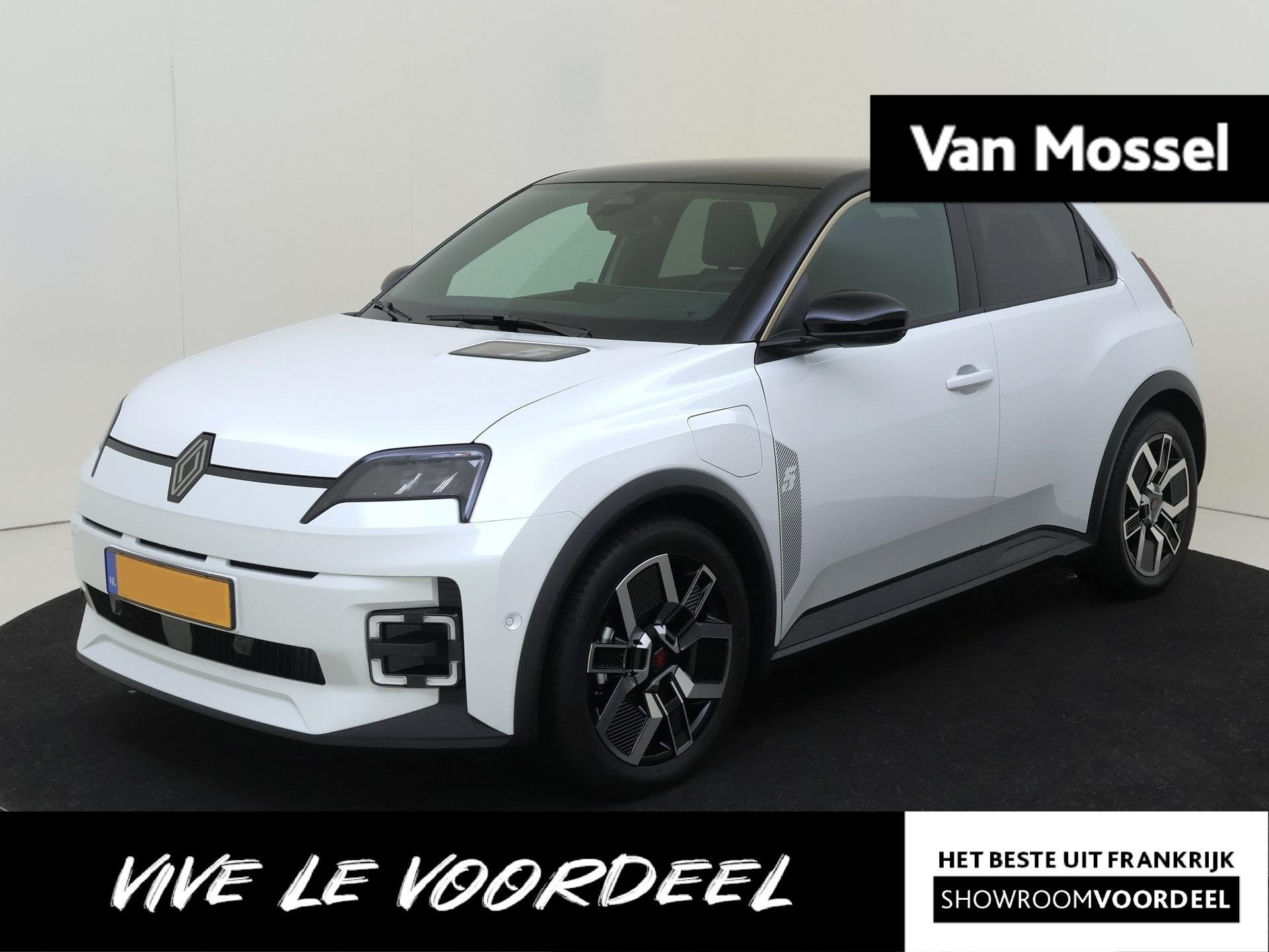 Renault 5 comfort range iconic cinq 52 kWh | Demo | Google n, Auto's, Stof, Wit, Origineel Nederlands, Automatische klimaatregeling
