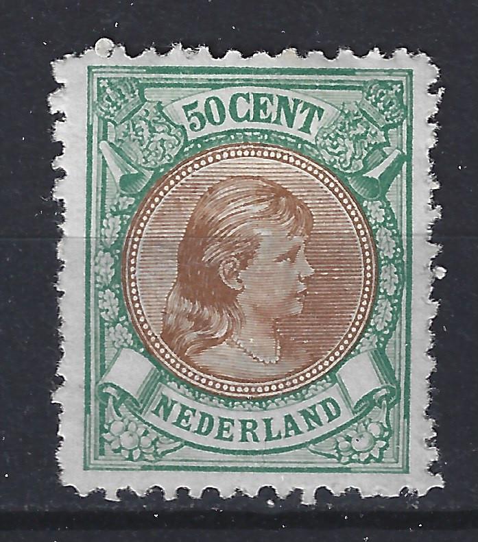 NVPH 45 ongebruikt Wilhelmina 1893 ; OUD NEDERLAND p/stuk, Postzegels en Munten, Postzegels | Nederland, Postfris, T/m 1940, Ophalen of Verzenden