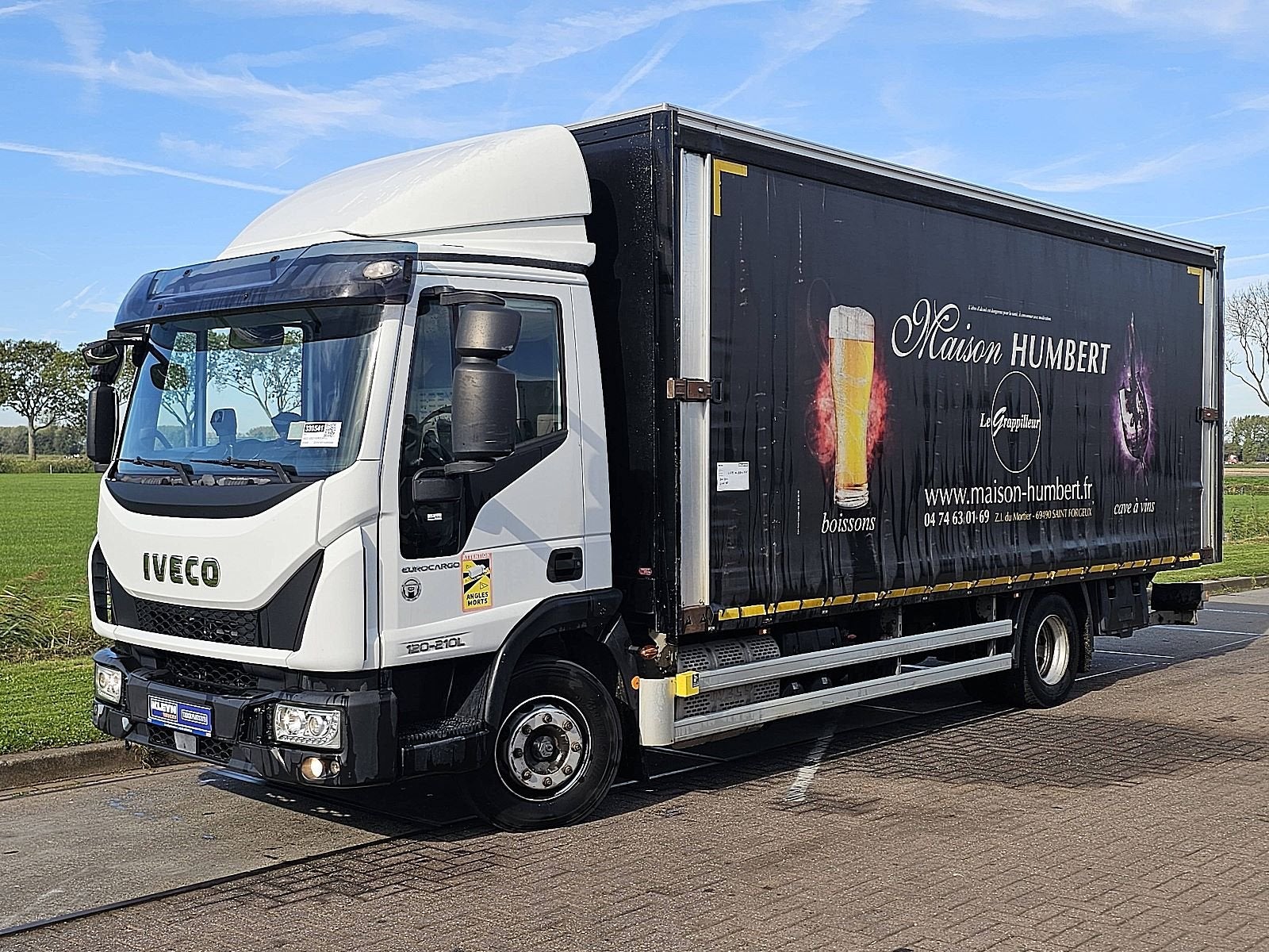 IVECO 120E21 EUROCARGO schuifzeil laadklep!, Automaat, Euro 6, Iveco, Verwarmde buitenspiegels