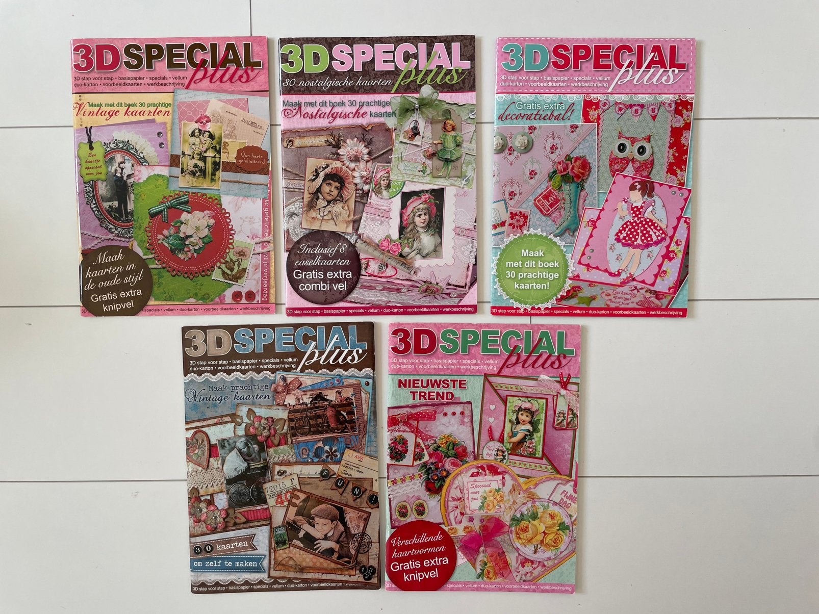 5 x 3D Special Plus boeken Studio Light kaarten maken, Hobby en Vrije tijd, Kaarten | Zelf maken, Ophalen of Verzenden, Zo goed als nieuw