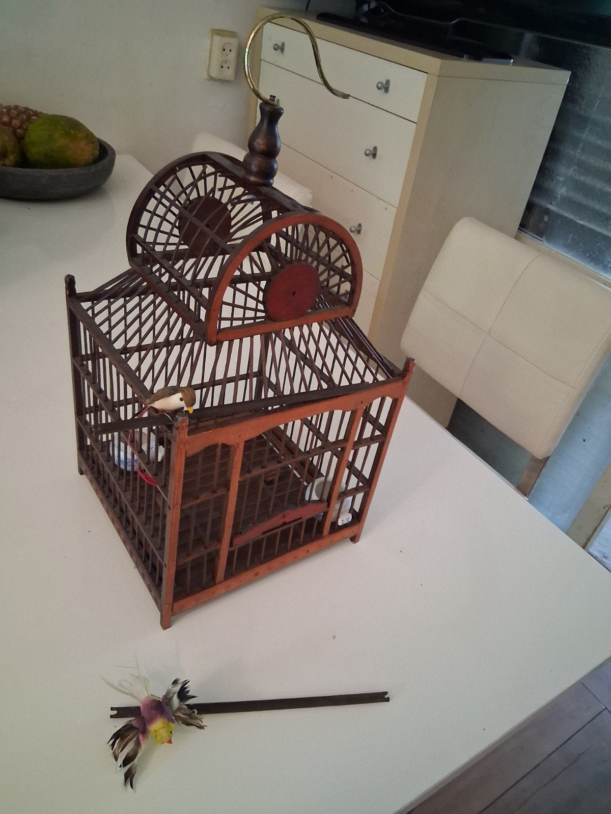 Te koop, sofïneer vogel  kooi metaal., Dieren en Toebehoren, Ophalen, Metaal, Vogelkooi