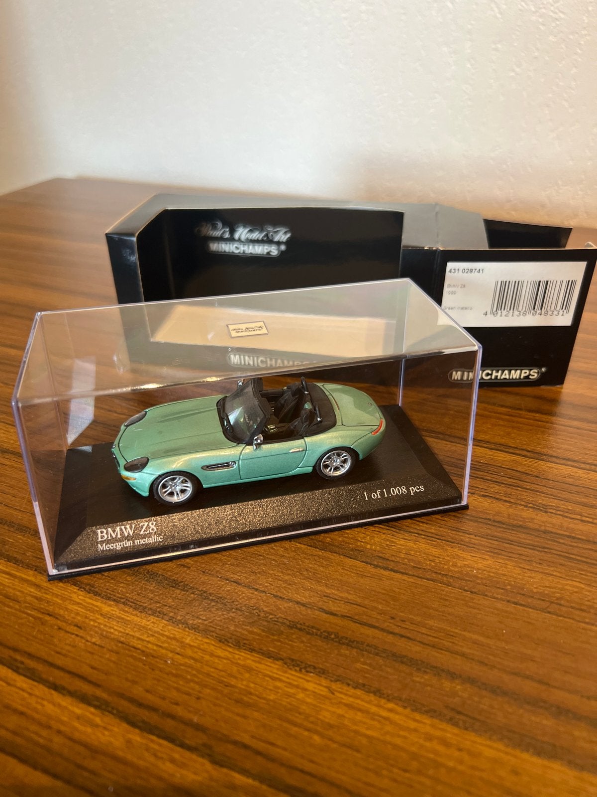 Minichamps BMW Z8 1999 Groen Metallic 1:43 - Limited Edition, Ophalen of Verzenden, Zo goed als nieuw, Auto, MiniChamps