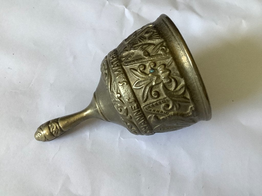 vintage messing kerkbel altaarbel handbel sanctuary bel, Ophalen