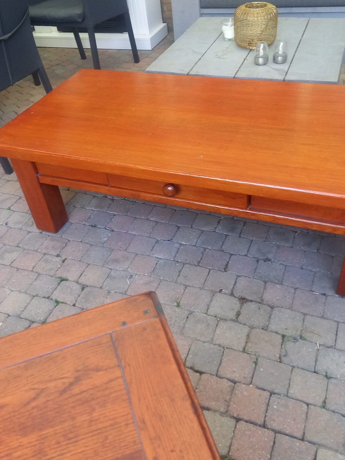 Eiken salontafel, Huis en Inrichting, Kasten | Televisiemeubels, Ophalen, Gebruikt, Eikenhout, 50 tot 100 cm