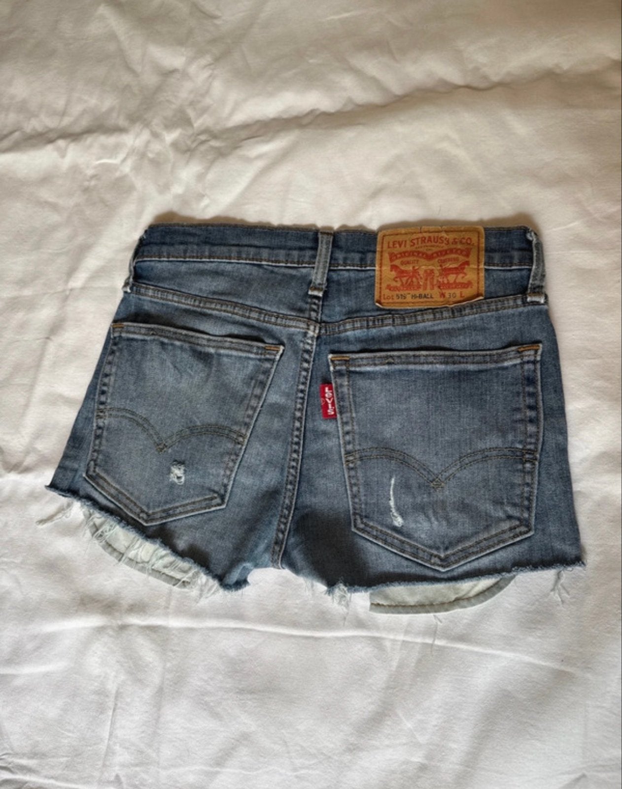 Levi's 519 High Ball Jean shorts, maat 30, Maat 38/40 (M), Kort, Blauw, Ophalen of Verzenden