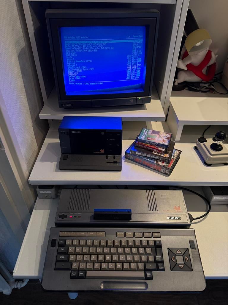 Philips MSX2 VG-8235 met VS0080 monitor en accessoires, Computers en Software, Vintage Computers, Ophalen