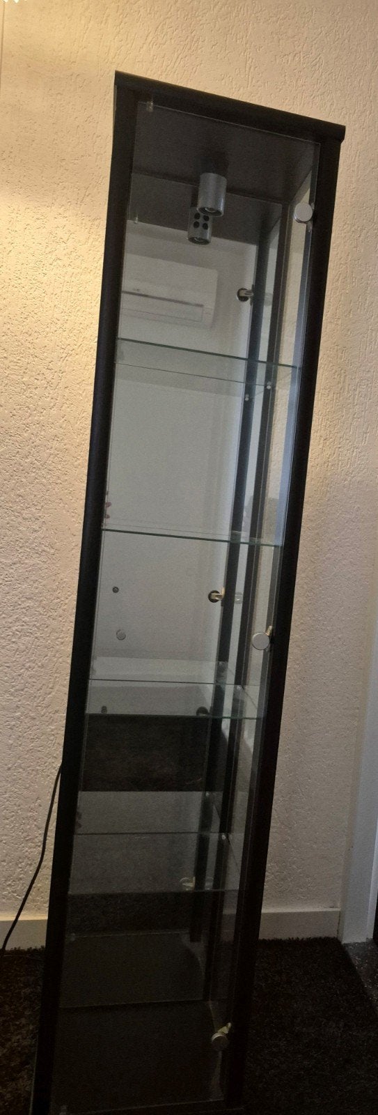 Mooi glazen vitrinekastje met verlichting, Ophalen, 25 tot 50 cm, 50 tot 100 cm, 150 tot 200 cm