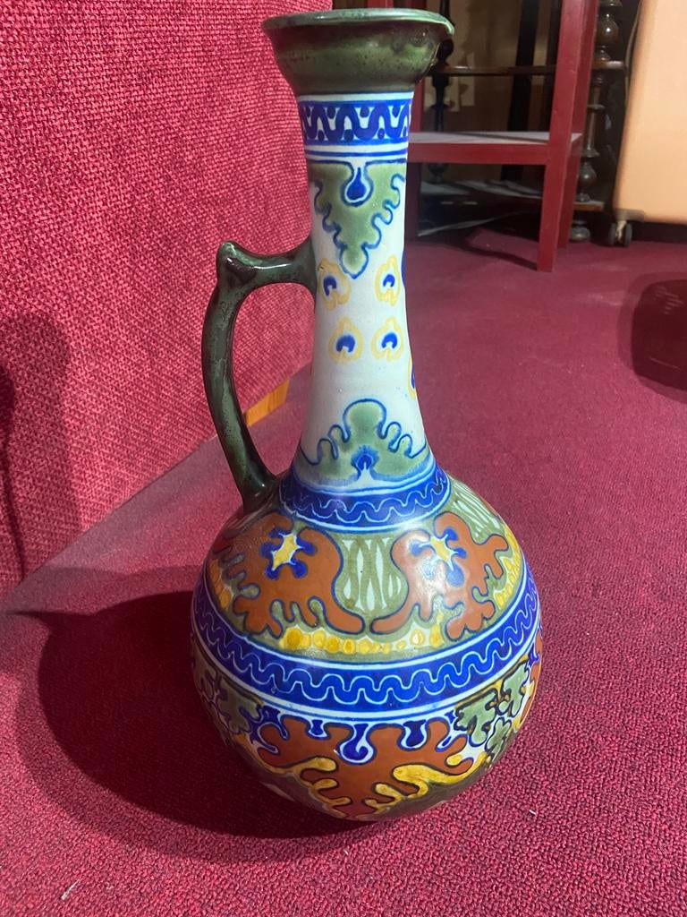 Platelen kan met Rhodian decor, 40 cm hoog, Ophalen of Verzenden