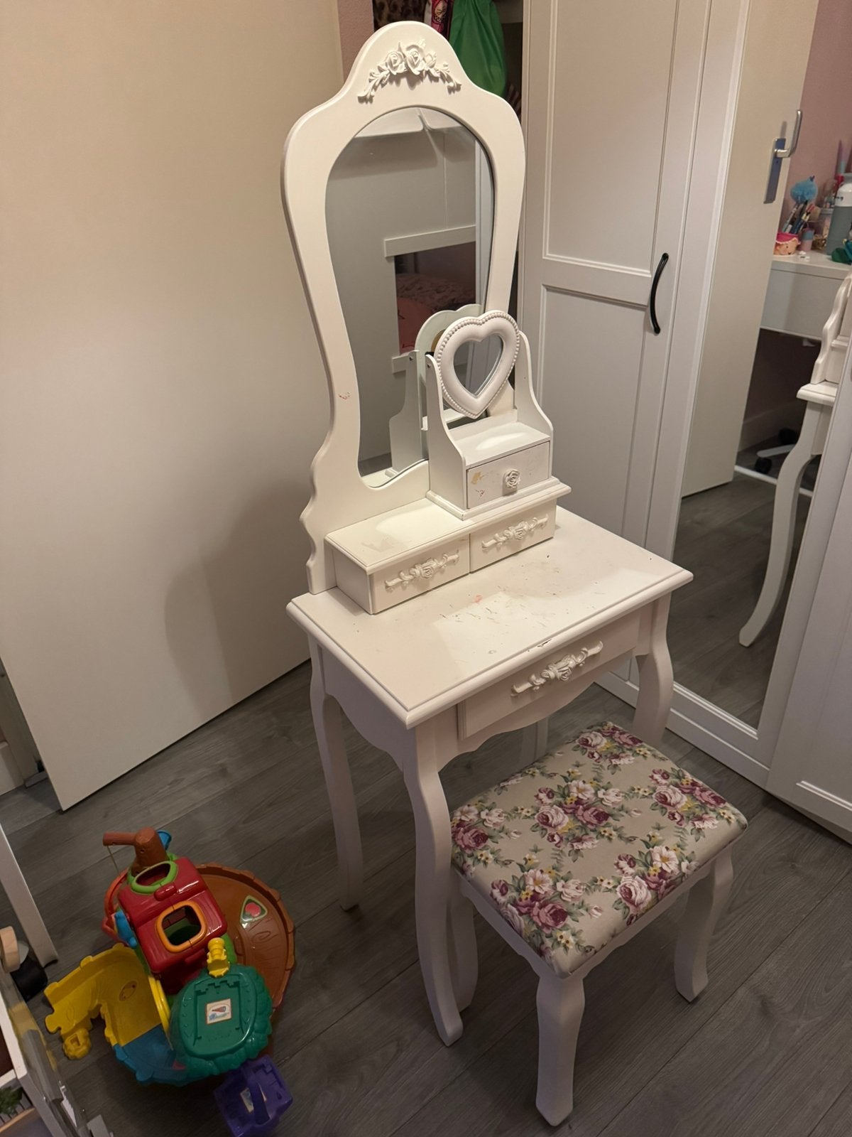 Mini makeuptafel/kaptafel te koop, Ophalen, Gebruikt, 50 tot 100 cm, Minder dan 100 cm