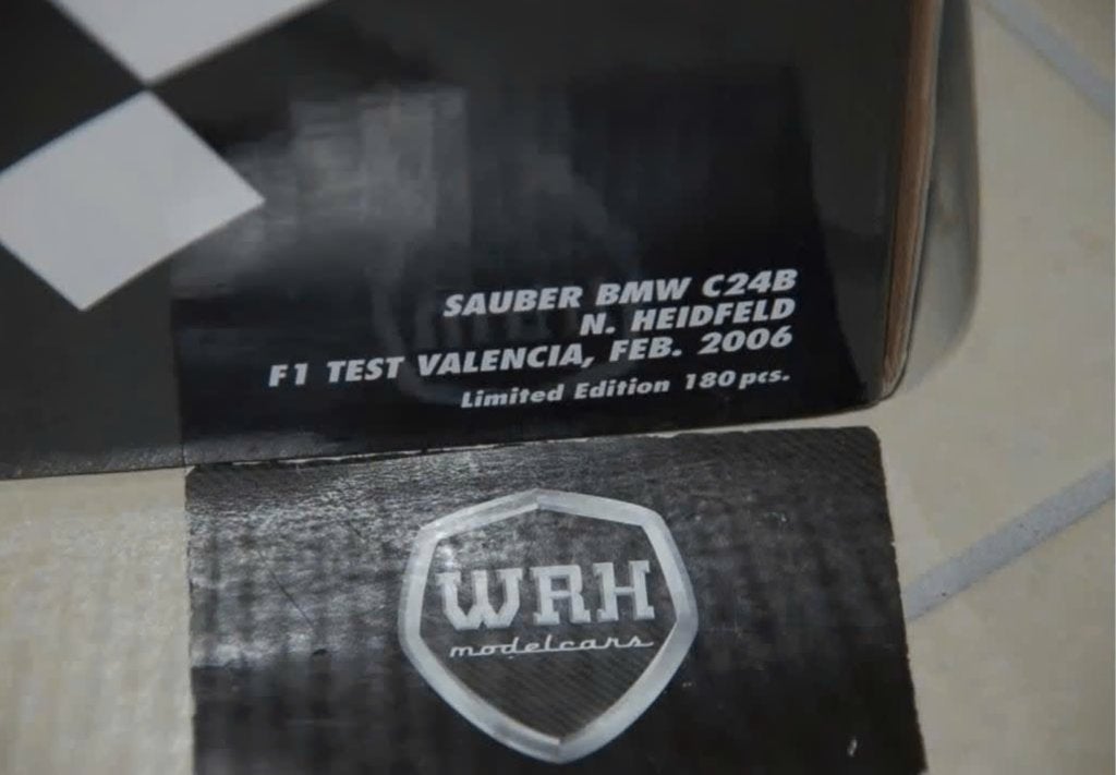 1:18 F1 SAUBER C24B HEIDFELD TEST Minichamps in box WRH, Verzenden, Zo goed als nieuw, Auto, MiniChamps