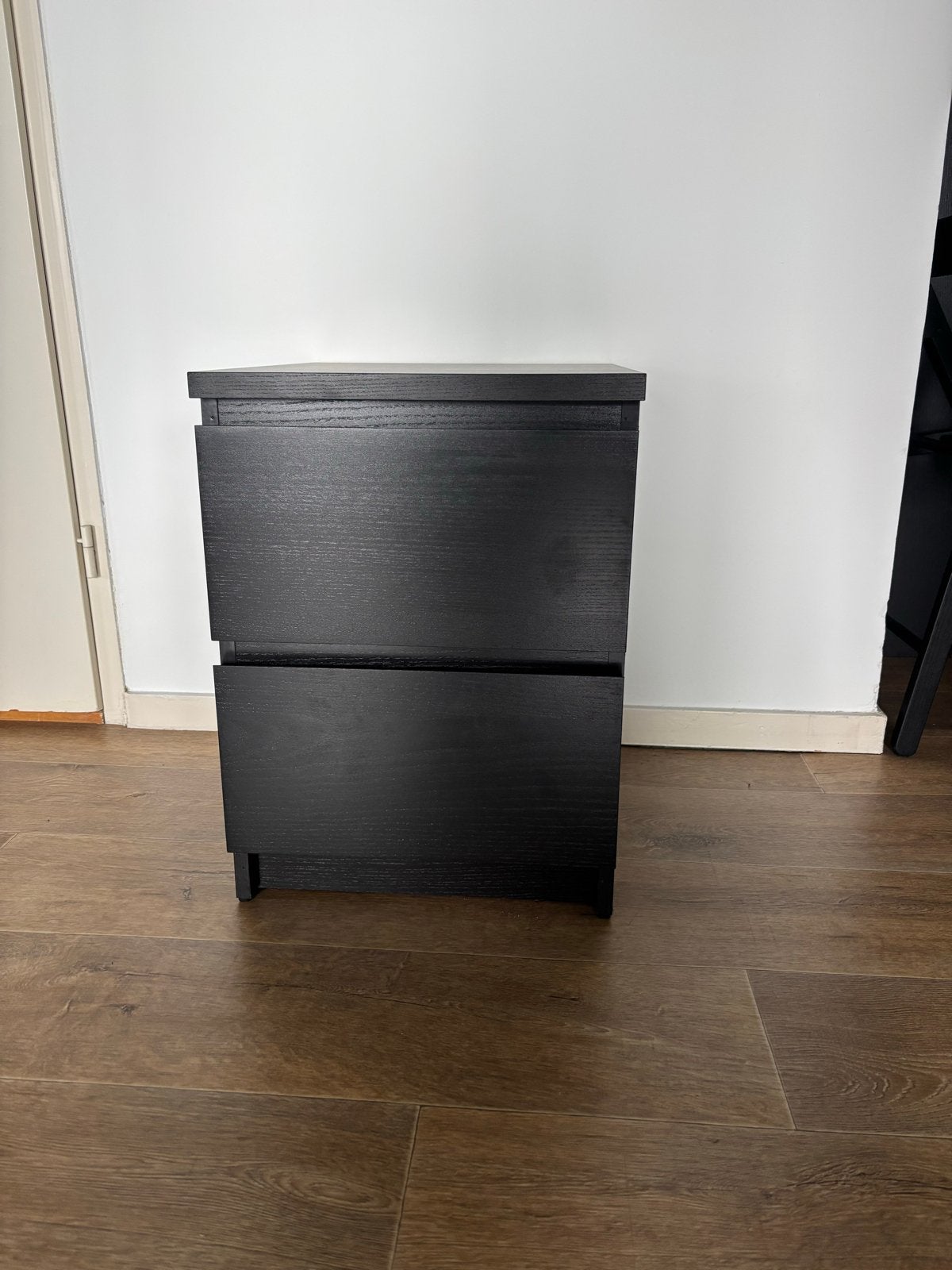 IKEA Malm ladekast zwartbruin - 2 lades, Huis en Inrichting, Kasten | Ladekasten, Ophalen, Minder dan 50 cm, Gebruikt, 1 of 2 laden