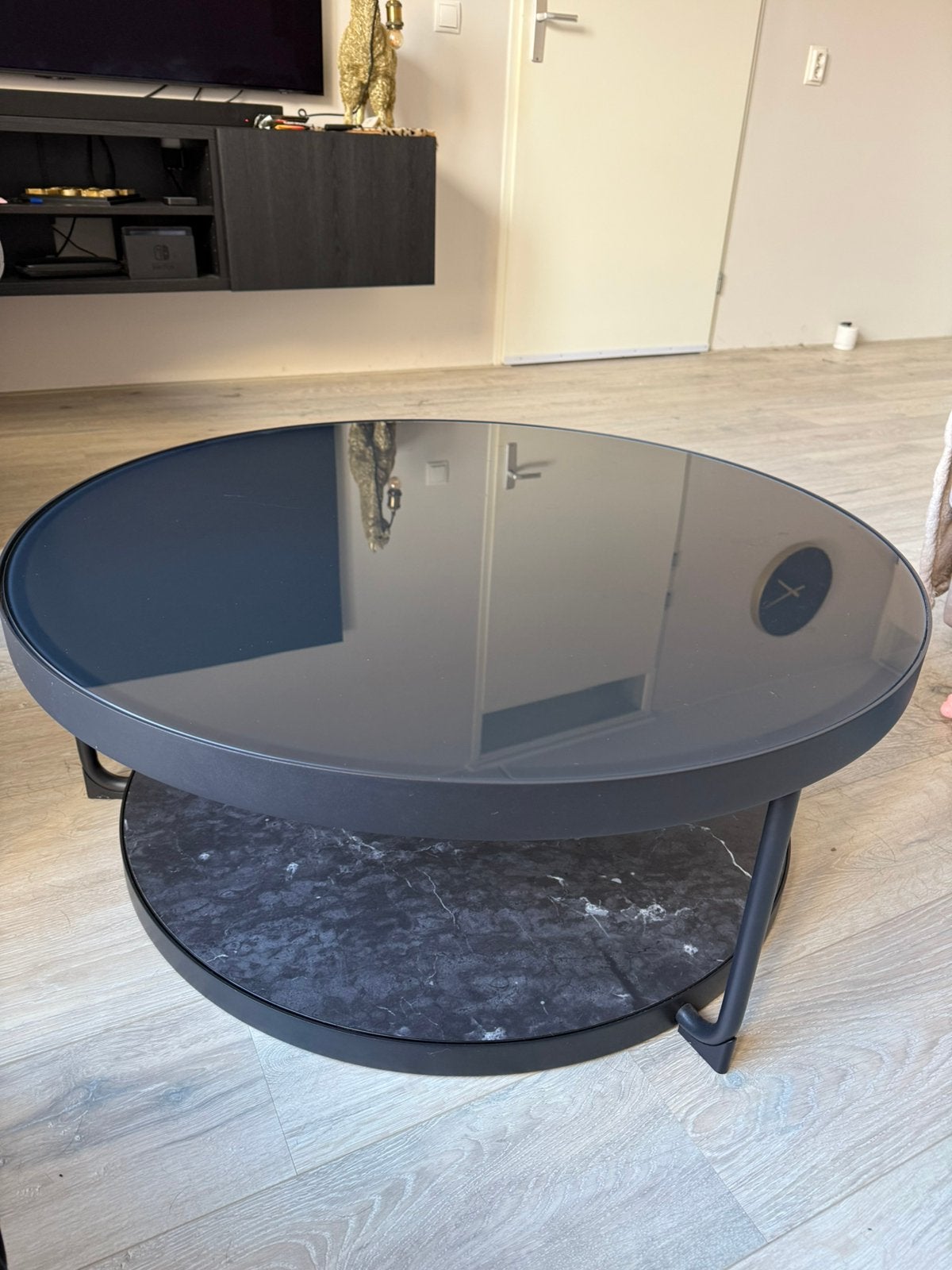 IKEA FRÖTORP salontafel, Huis en Inrichting, Ophalen, Zo goed als nieuw, Rond, 50 tot 100 cm